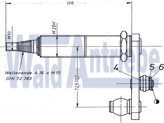 SWF 105439 Wiper bearing / no sale - rebuild only