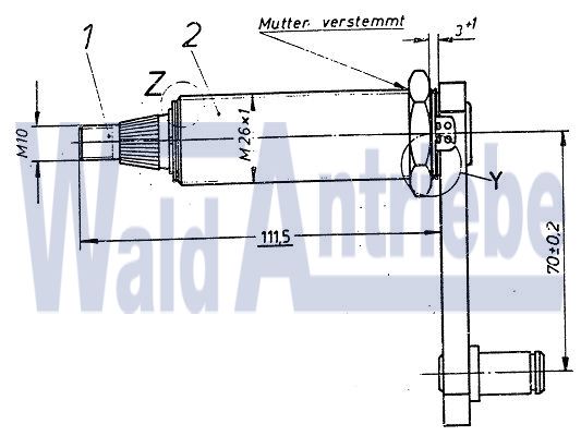 SWF 105542 Wiper bearing