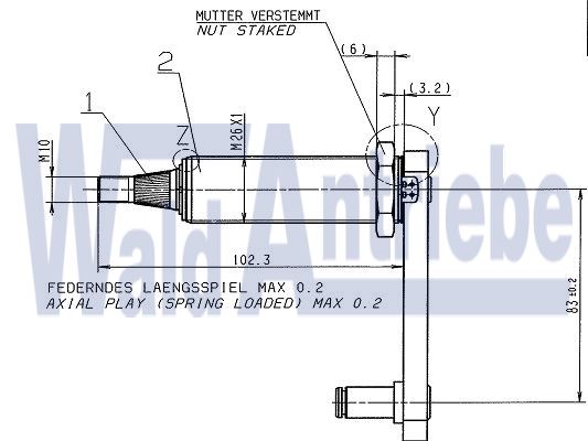 SWF 106539 Wiper bearing