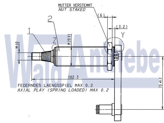 SWF 106540 Wiper bearing