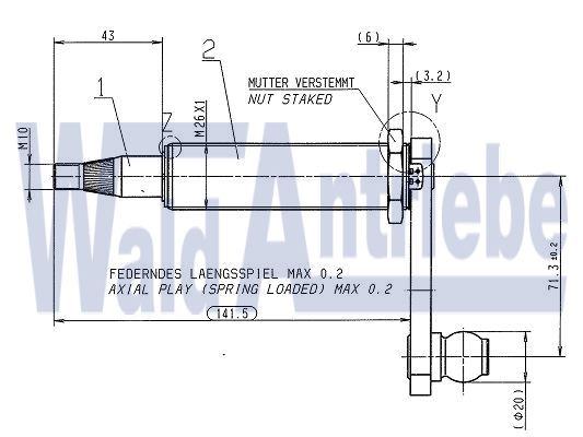 SWF 108230 Wischlager
