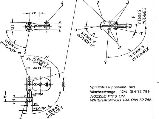 SWF 108323 Wash water nozzle