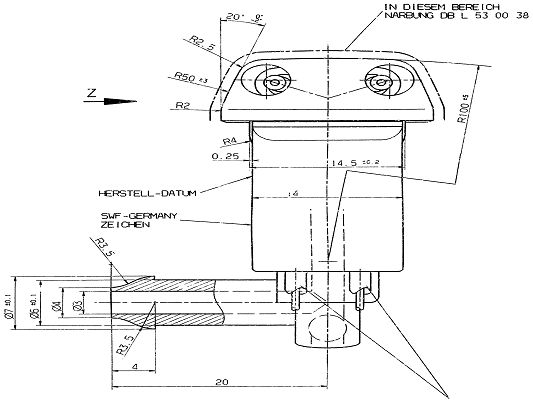 SWF 109001 Düse, schwarz,