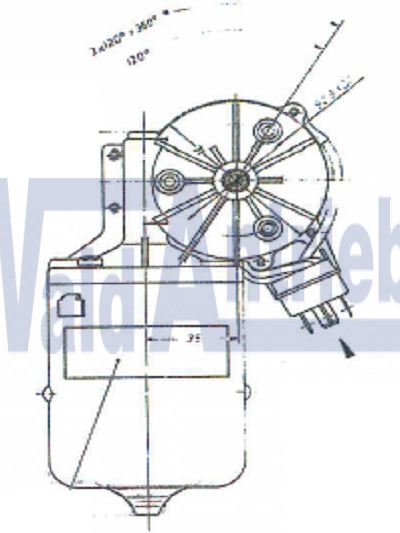 SWF 401686 Wiper motor