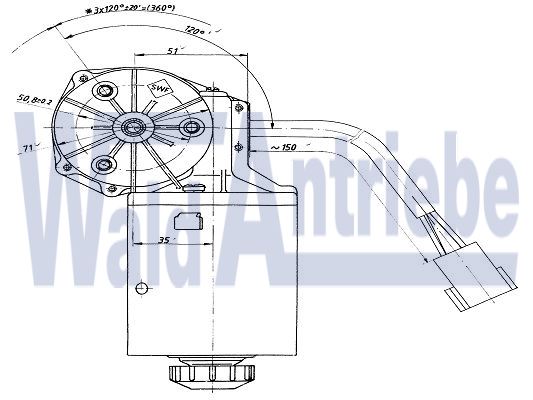SWF 403305 Wischermotor