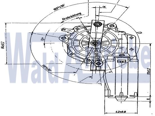 SWF 403594 Wischermotor,Heck,VW Trapo,Bus(T4) n.m.