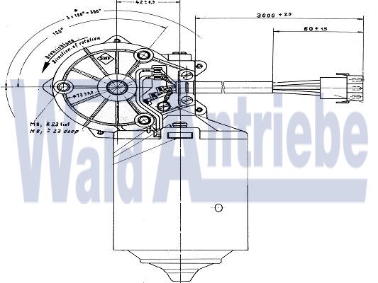 SWF 403613 Wischermotor