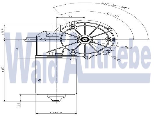 SWF 403943 Wiper motor SW2L