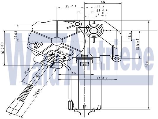 SWF 404033 Wischermotor SWMP