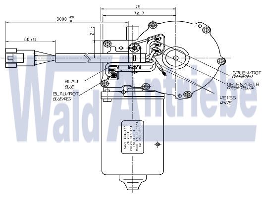 SWF 404188 Wiper motor SW2L