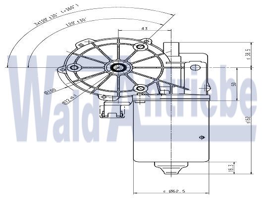 SWF 404202 Wischermotor