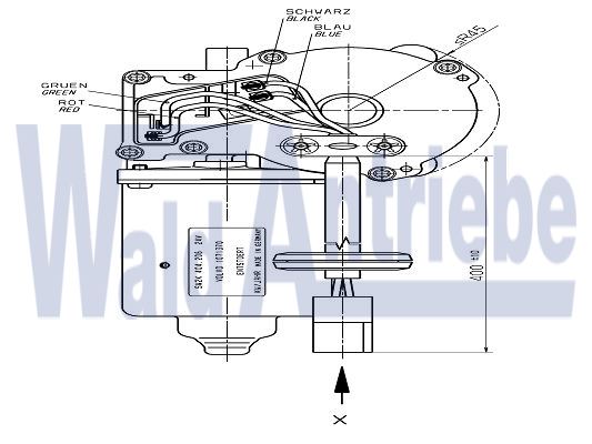 SWF 404206 Wiper motor