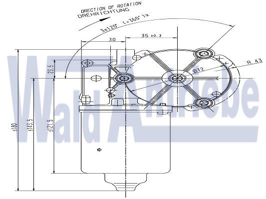 SWF 404437 Wischermotor