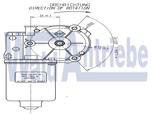 SWF 404520 Wischermotor