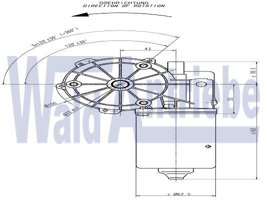 404568 Wiper motor SW2L
