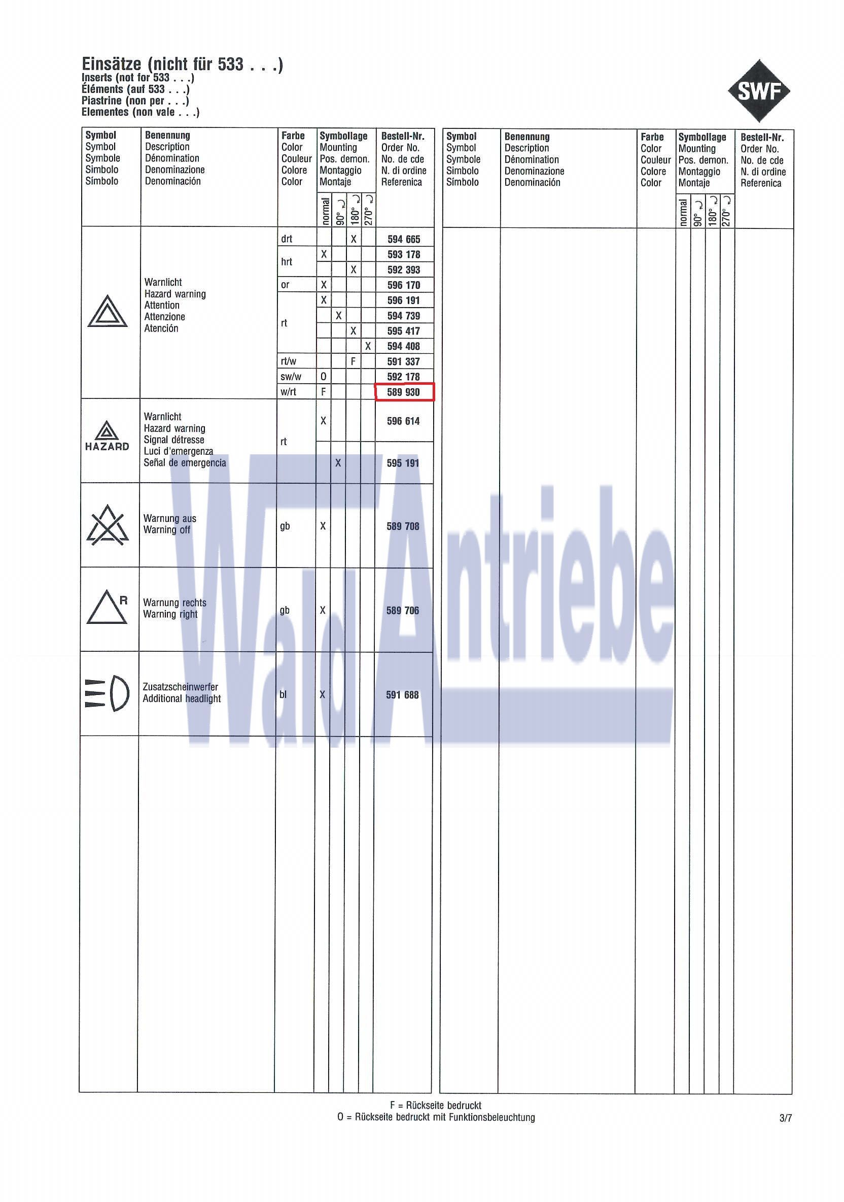 SWF 589930 Insert