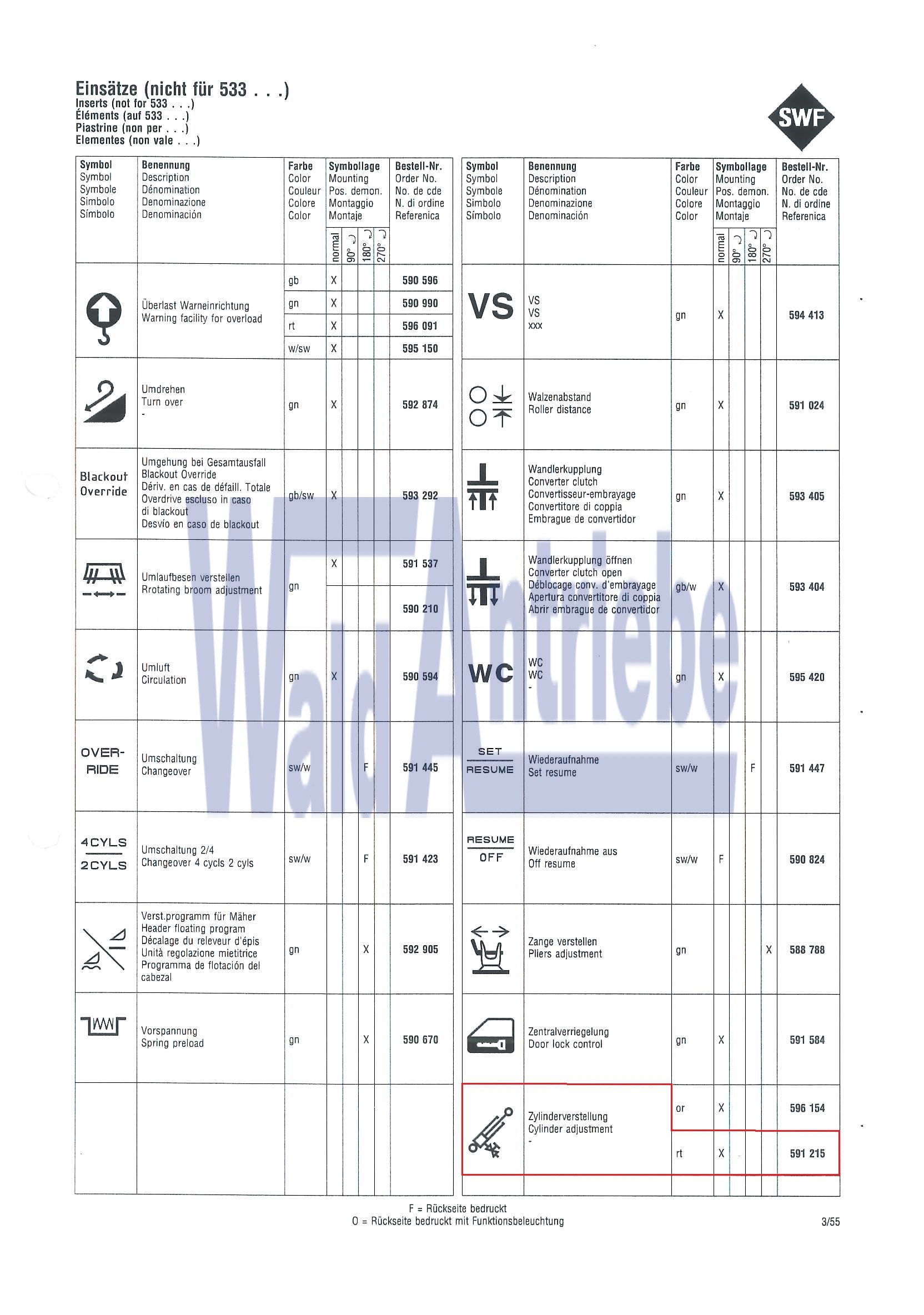 SWF 591215 Insert