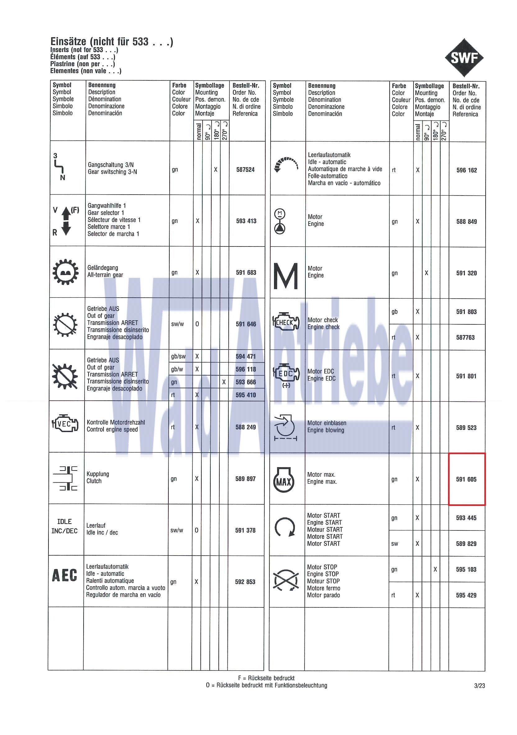 SWF 591605 Insert