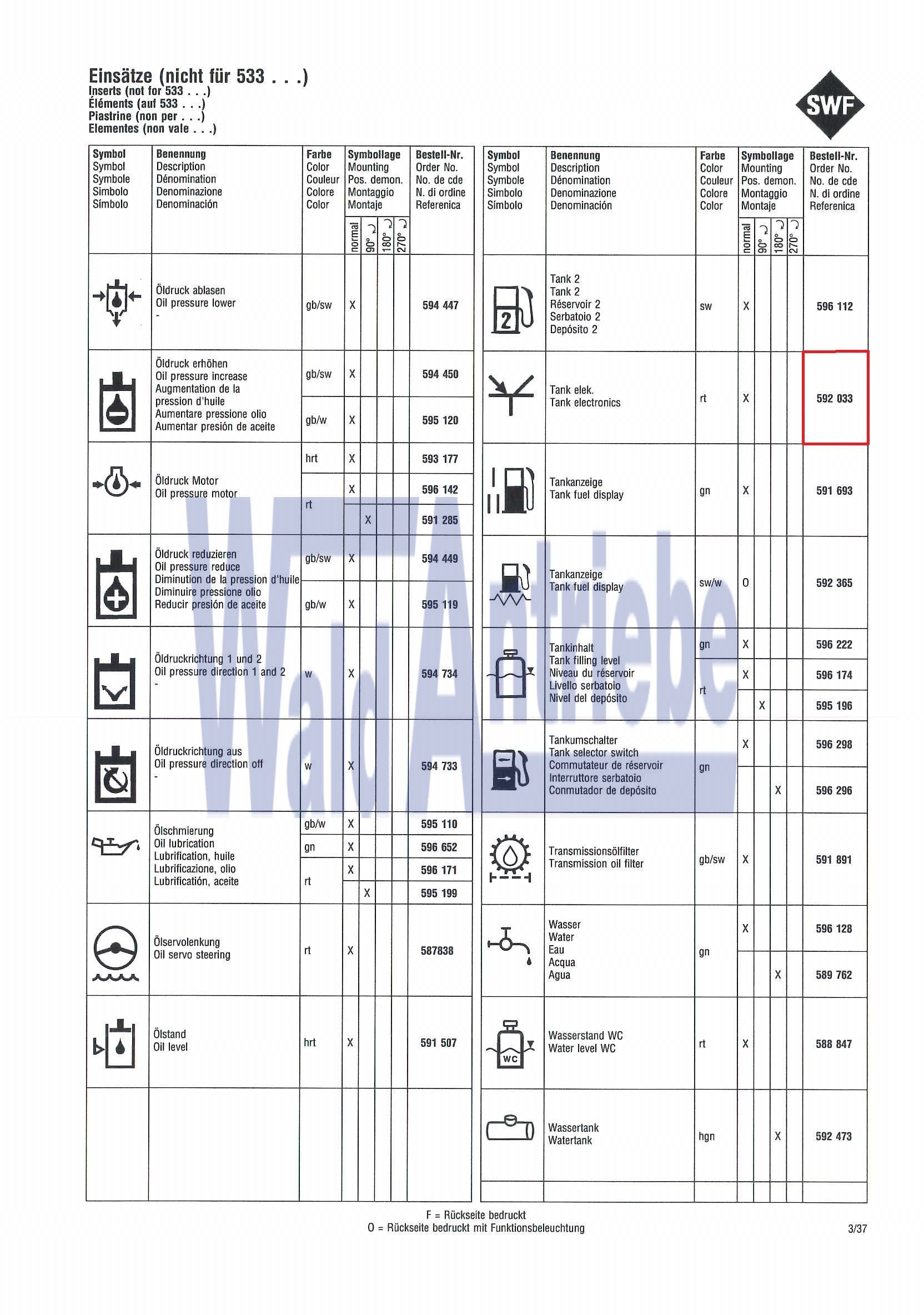 SWF 592033 Insert