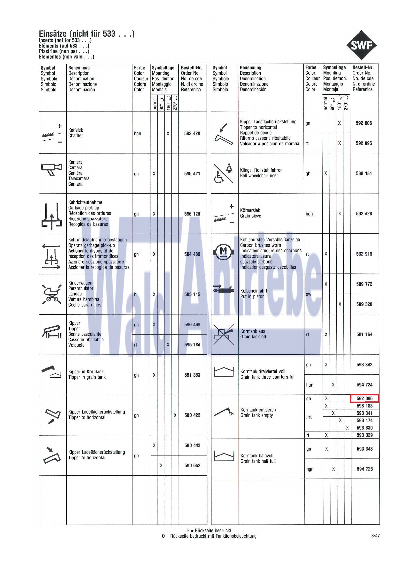 SWF 592096 Insert