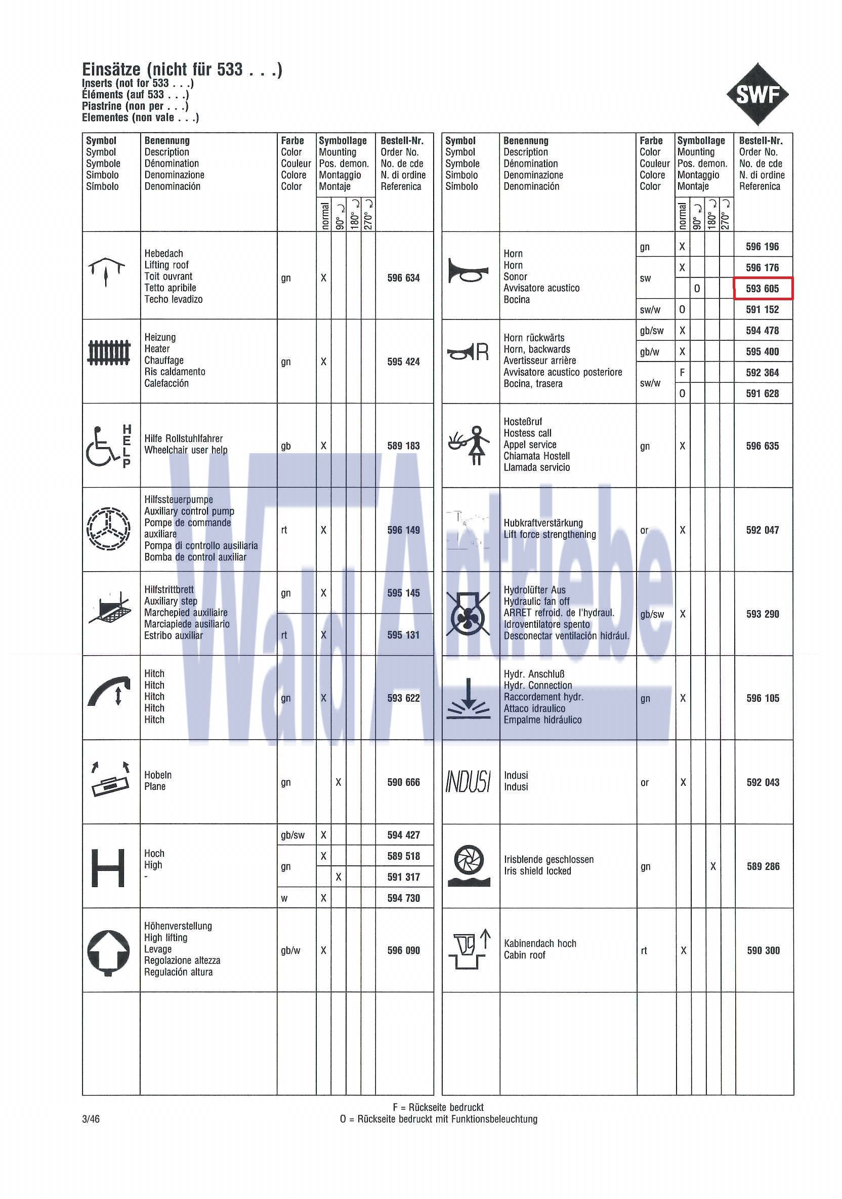 SWF 593605 Insert