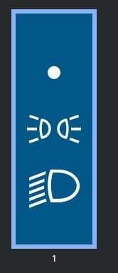 886418 Einsatz Licht m. SB,FB, blau