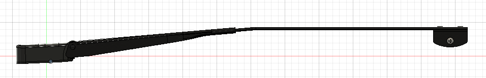 WA125042 12x4 Wiper arm 624mm